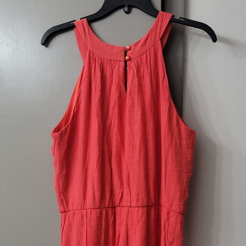 Chic Coral Maxi Dress - Picture 4 of 5